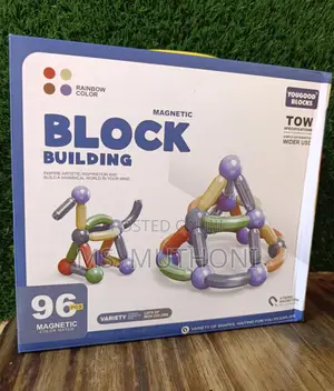 96 PCS Yougood Blocks Magnetic Building Set Ft Rods Balls