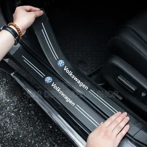 4x Volkswagen Branded Door Carbon Antiscratch Sticker