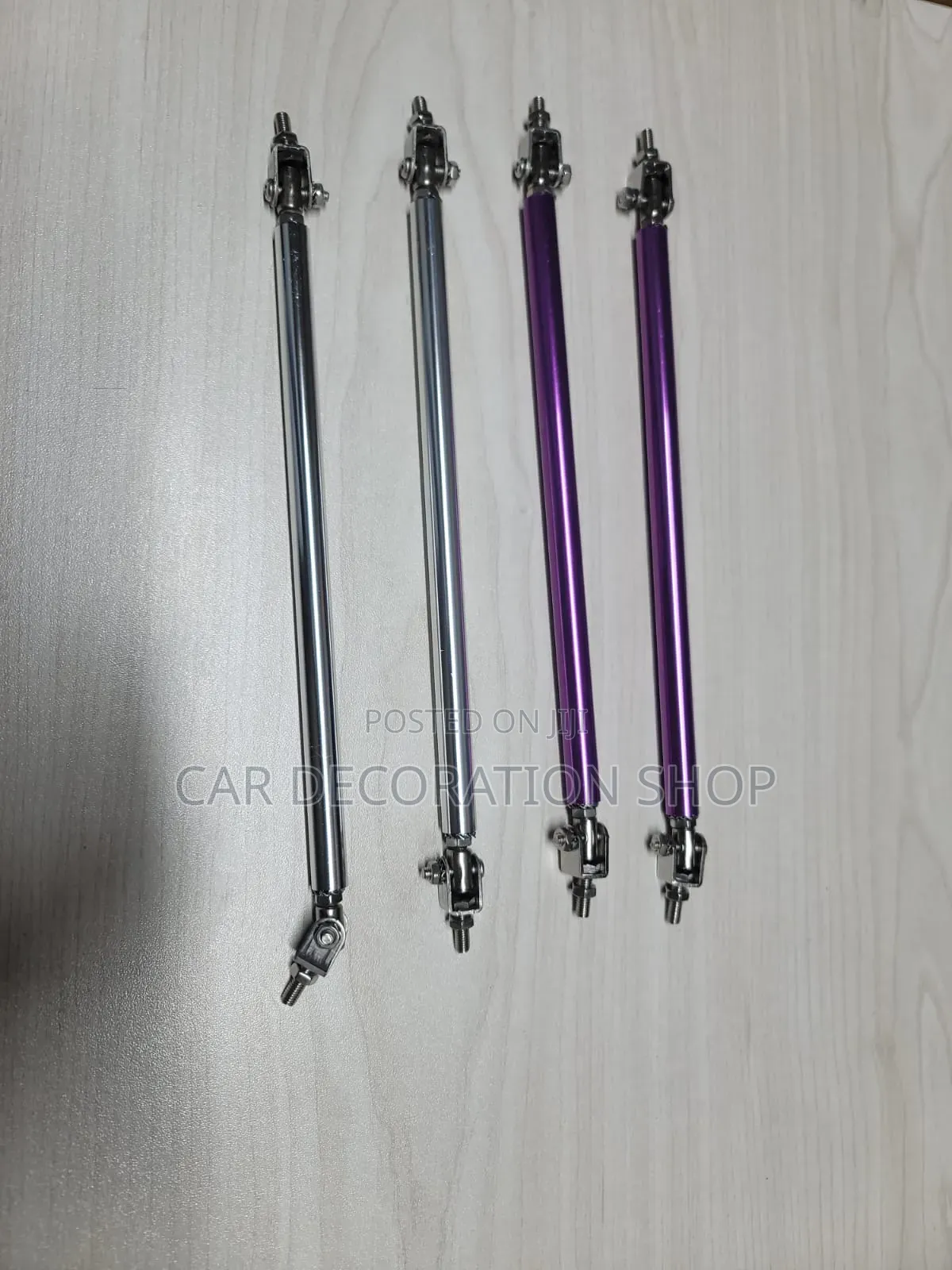 2pcs Metallic Bumper Lip Rod Strut Holder
