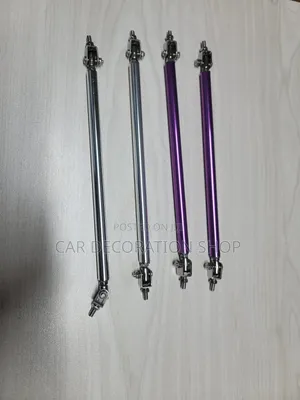 2pcs Metallic Bumper Lip Rod Strut Holder