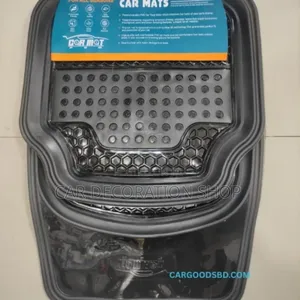 5pc Waterproof Carpet Floor Mats Clear Black Wide Mats