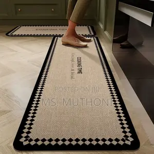 Beautiful Aesthetic Rubber Bottom Anti-Slip Kitchen Mats*