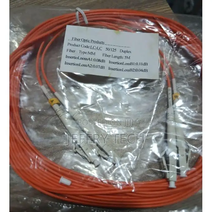 Lc to Lc Fiber Patch Cord 5mtrs
