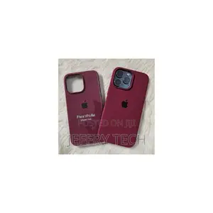 Soft Silicone Back Cover for iPhone 13 Pro Max – Shockproof,T – Maroon