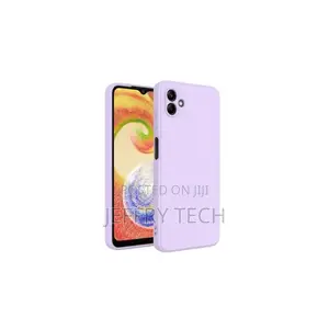 Silicone Back Cover for Samsung Galaxy A06 – Protective, SHT – Purple