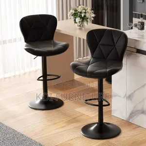 Barstools; Leather Height Adjustable Home Barstools