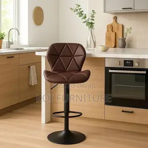 Barstools; Leather Height Adjustable Home Barstools