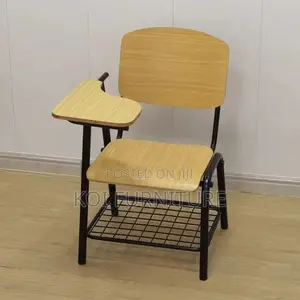 Office Chairs; Wooden School Seats With Writing Pad