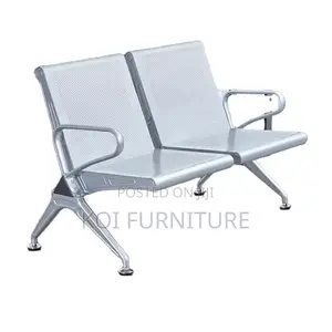 Office Bench; Three Seaters Heavy Metallic Office Bench