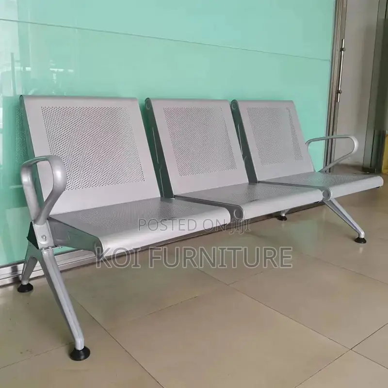 Office Bench; Three Seaters Heavy Metallic Office Bench