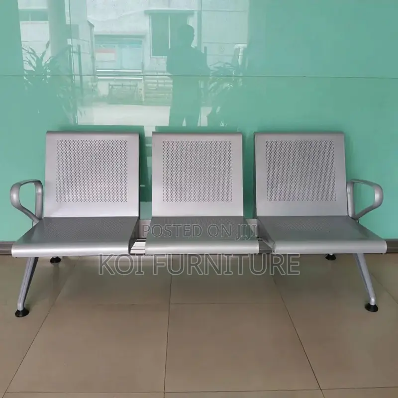 Office Bench; Three Seaters Heavy Metallic Office Bench