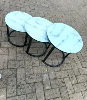 Round Coffee Table Set 3in One