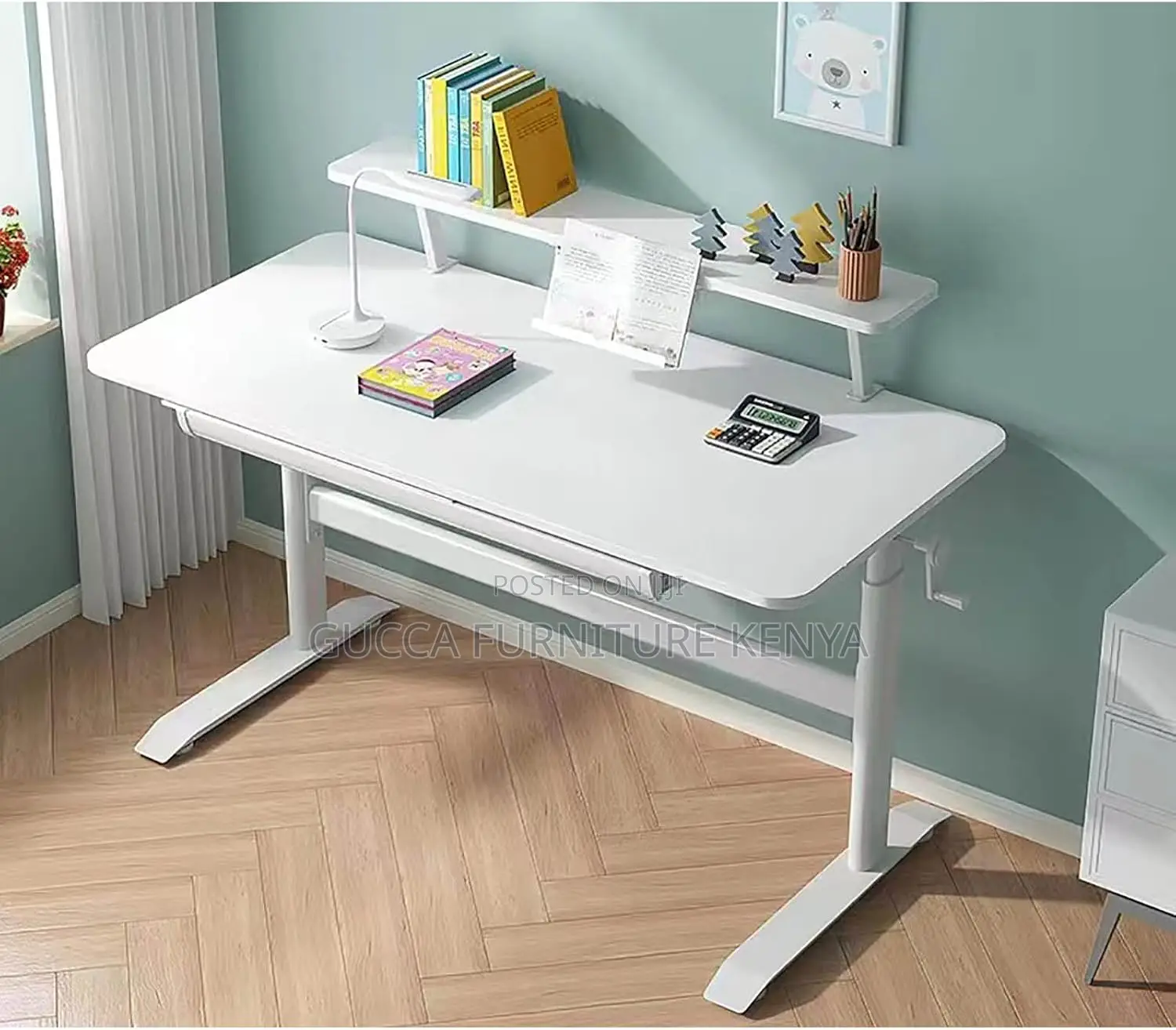 Manual Height Adjustable Standing Office Desk