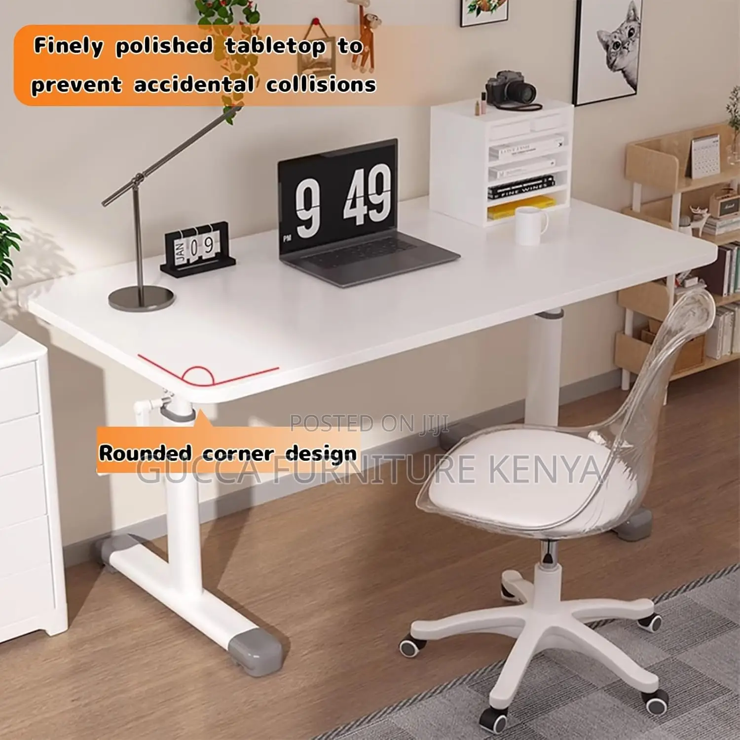 Manual Height Adjustable Standing Office Desk