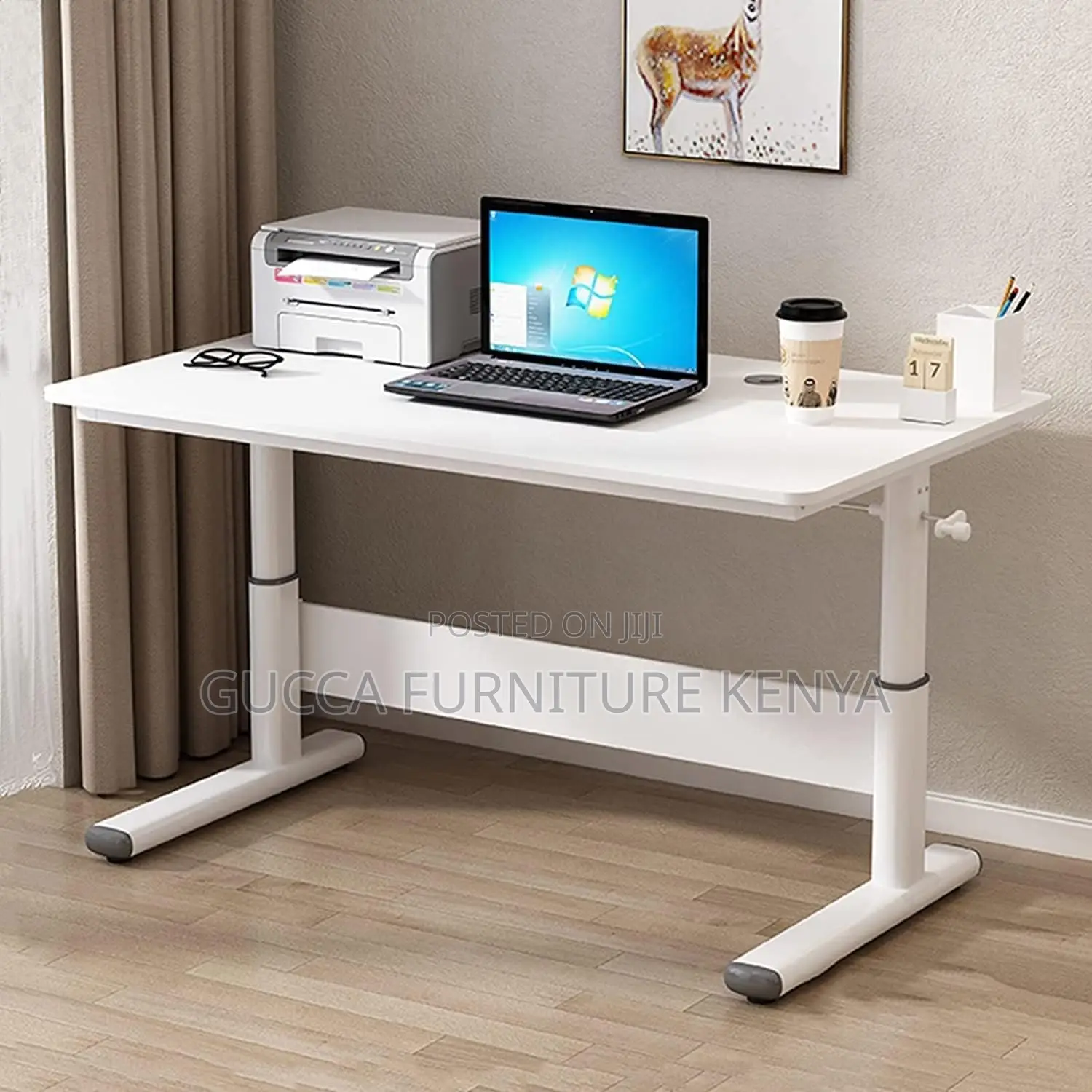 Manual Height Adjustable Standing Office Desk