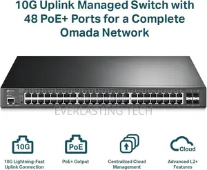 Tp-Link Omada Jetstream 48-Port Gigabit L2+ Managed Switch Tl-Sg3452xp