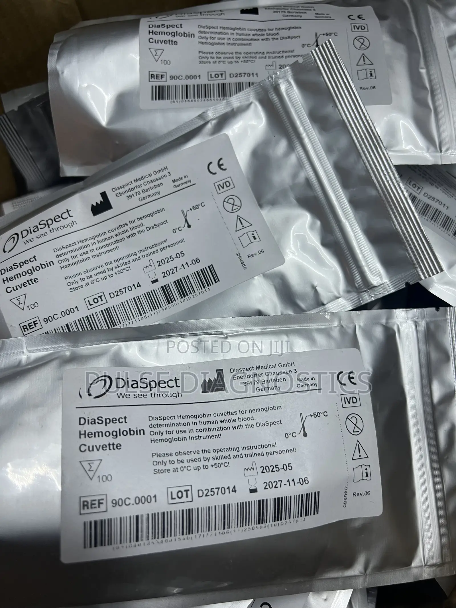 Diaspect Hemoglobin Cuvettes