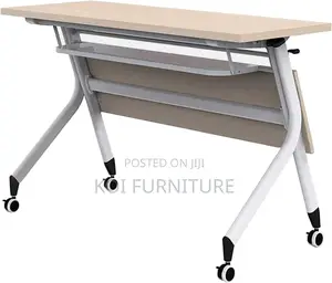 Office Desk; Universal Foldable Mobile Home Office Training Table