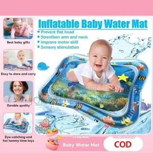Inflatable Baby Water Mat for Tummy Time Sensory Play