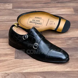 Quality Leather Casual Double Monks John Foster Men Designer Shoes