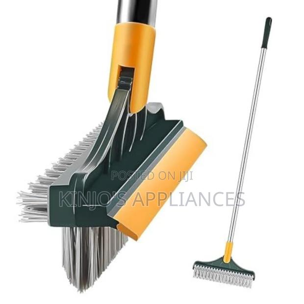 3-in-1 Floor Scrubbing v- Shaped Brush, Broom Squeegee - main view