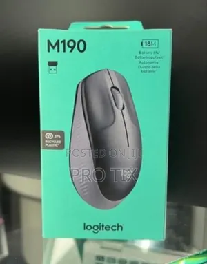 Logitech M190 Full-Size Wireless Mouse – Charcoal