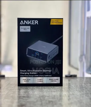 Anker Prime Desktop Charging Station (250w, 6 Ports, Ganprime)