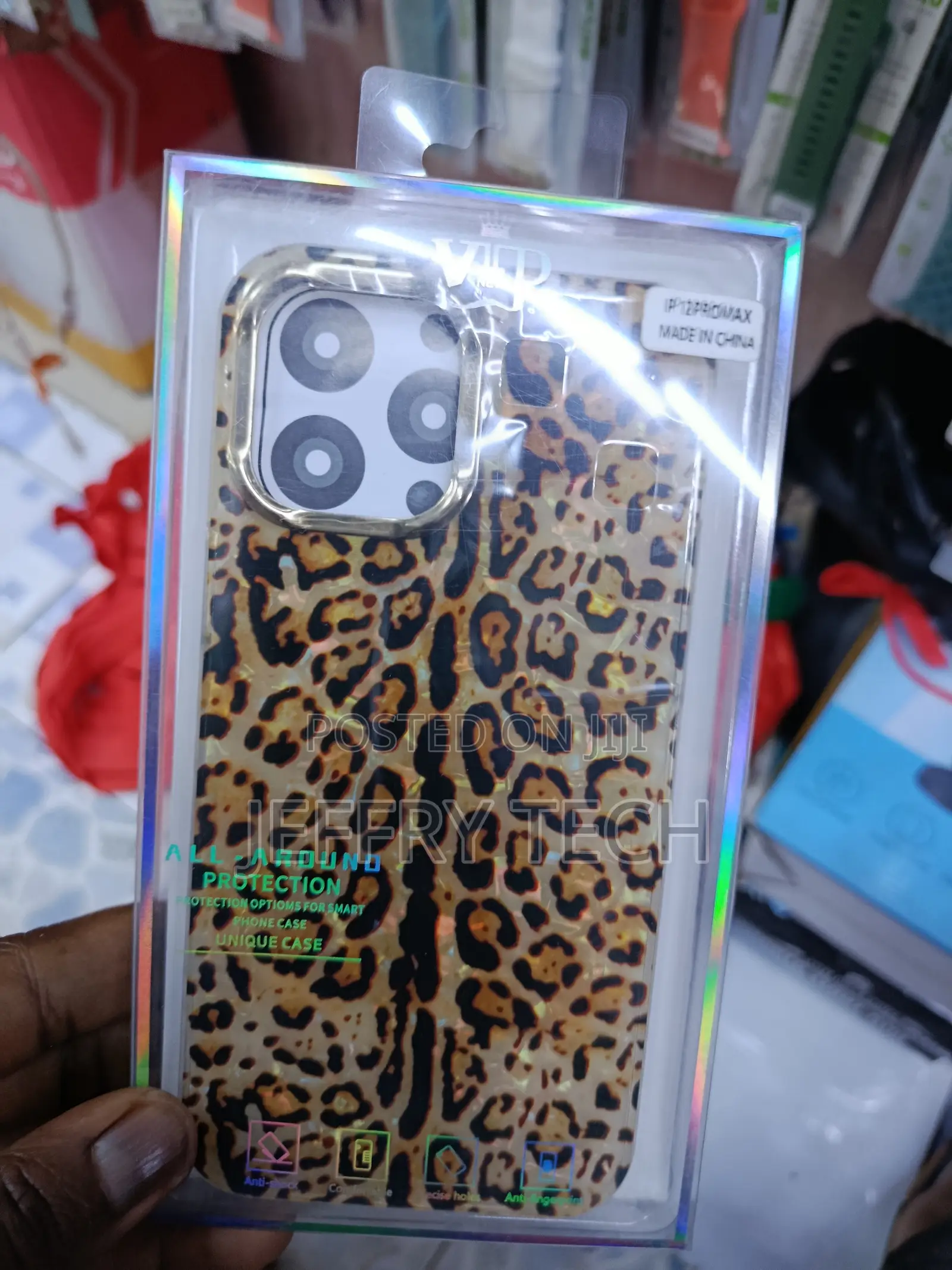 Lakaka Protective iPhone 12 Pro Max Case 6.7 Inch Leopard Print