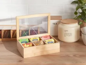 Wooden Teabags Organizer
