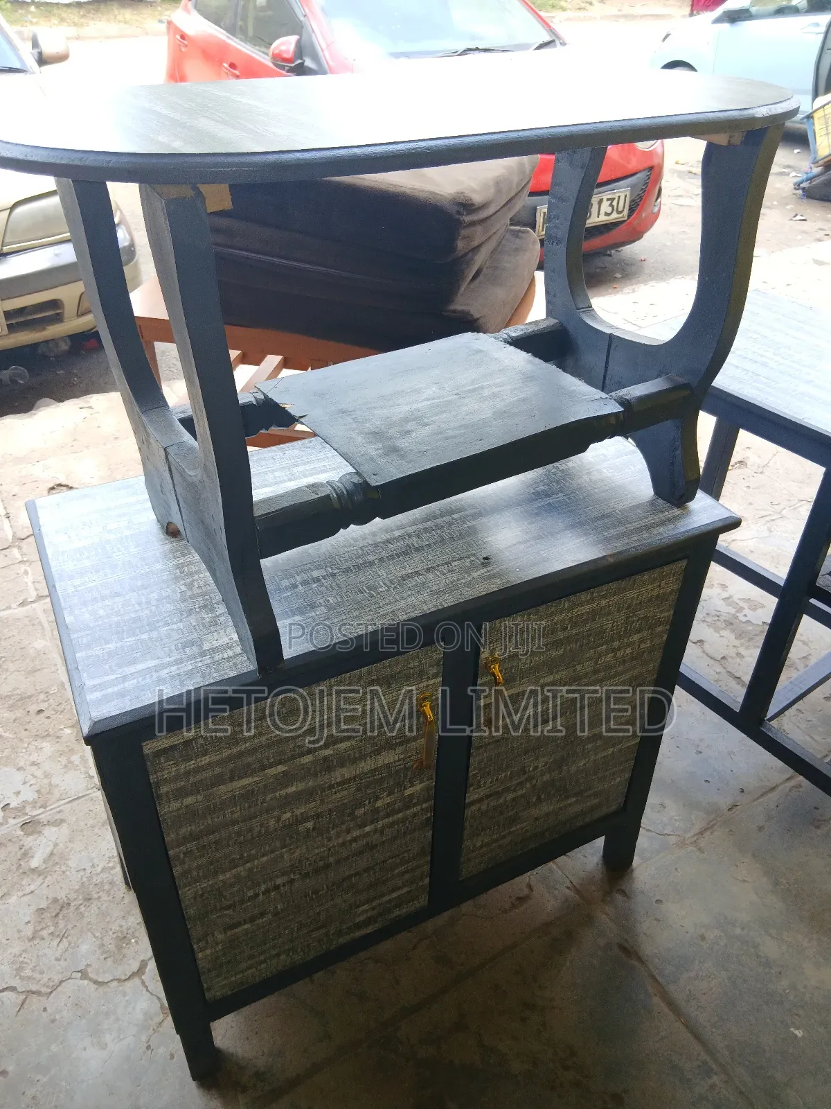 Combo Safi – Coffee Table Ndogo + Cabinet Kali Matching