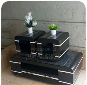 Coffee Table With Glass Marble Topping