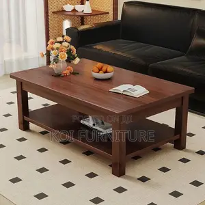 Coffee Table; Mahogany Wood Executive Coffee Table