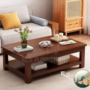 Coffee Table; Mahogany Wood Executive Coffee Table
