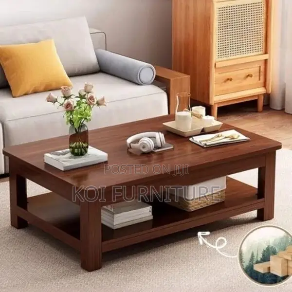 Coffee Table; Mahogany Wood Executive Coffee Table