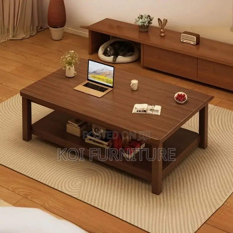 Coffee Table; Mahogany Wood Executive Coffee Table
