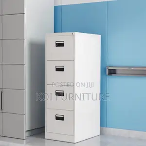 Office Cabinet; Four Lockers Steel Filing Cbainet With Key Lock