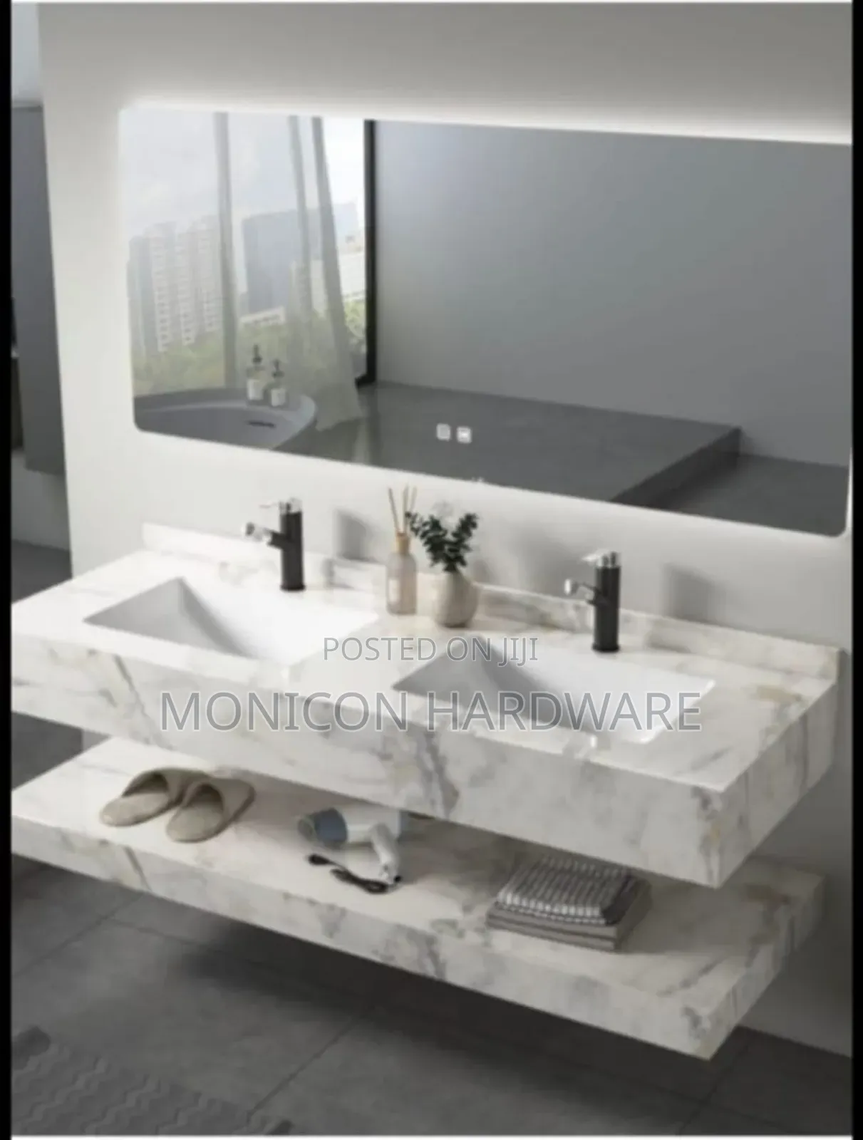 Vanity Cabinet Double (Marble)