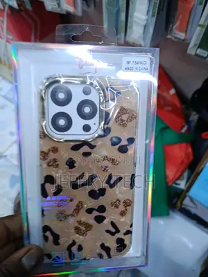 Bikim Cheetah Print Glossy Case Compatible With iPhone 15 Pro