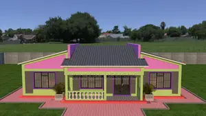 3 Bedroom House With a Simple Slanting Roof