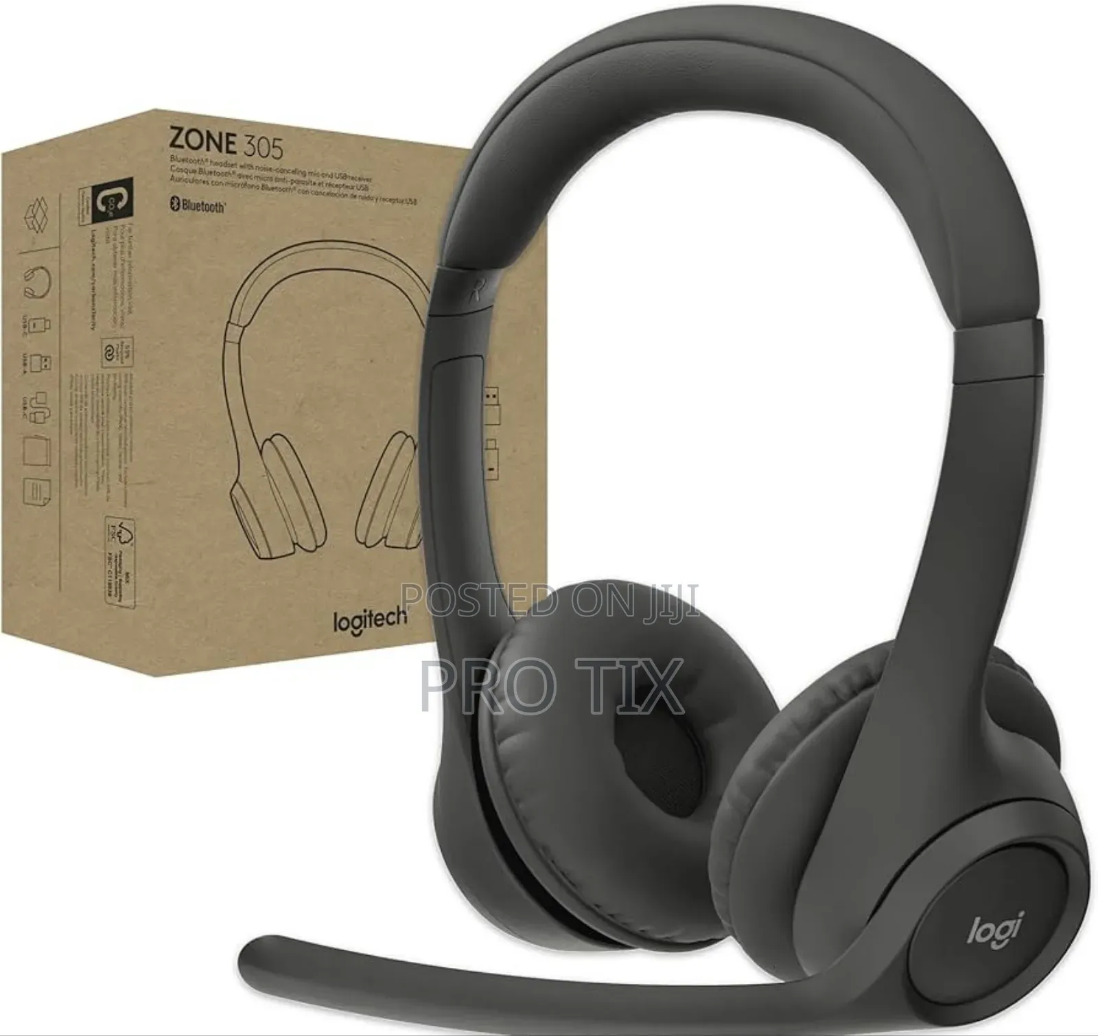 Logitech Zone 305 Bluetooth Headset With Dongle