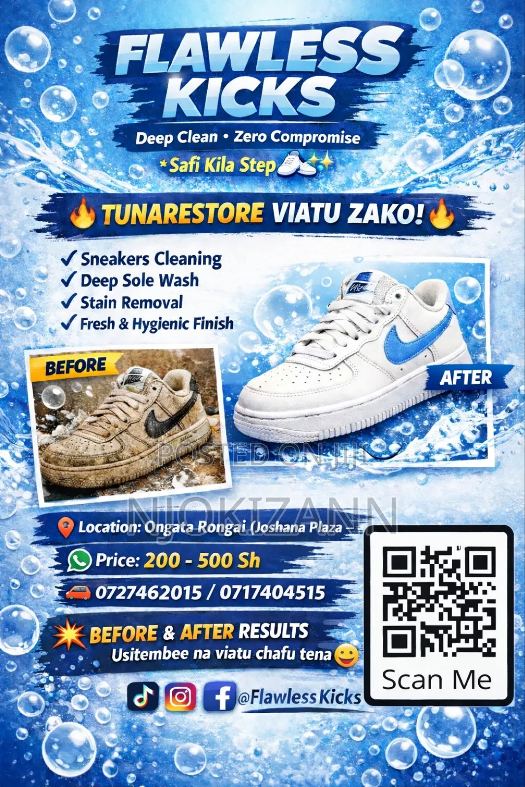 Shoe Cleaning Spa at Flawlesskicks