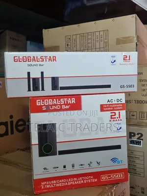 New Model 2.1ch Globalstar Sub Woofer System Bt/Usb/Fm Tall Boy