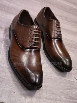 Brown Leather Official Shoes for Men