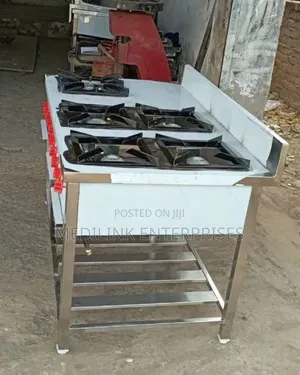 Modern Customized Stainless Steel 5-Burner Jikos