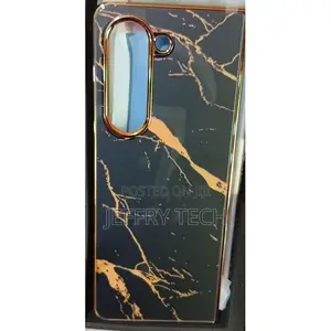 Marble Fold Case for Samsung Galaxy Z Fold 5 5g Case Black