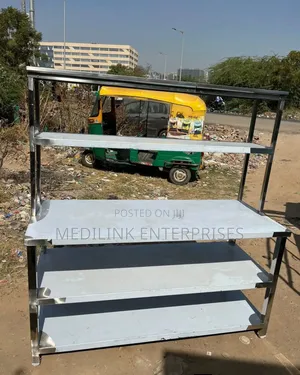 Stainless Steel Commercial Working Bay+Storage Rack