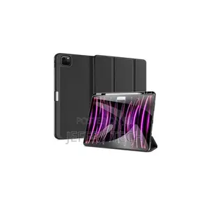 2024 iPad Pro 13 Inches Smart Hard Leather Case With S Pen Space Holde
