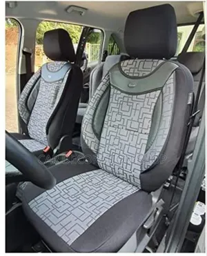 Premium Grey Cotton Leather Sport Seat Covers