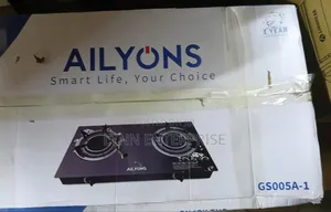 Ailyons 2 Burner Glass Top Gas Cooker Infrared Double Burner