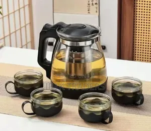 Tea Set 
 Kettle 1000mls , Cups 150mls *4 PCS